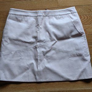 Lulu's Women's Medium Pale Pink Faux Leather Mini Skirt